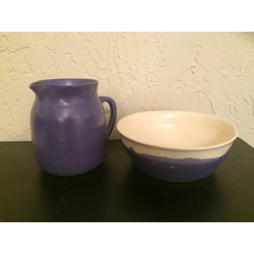 Pitcher & Bowl Set - Hand Crafted by Jerry Yarbrough "Yardbird" 1994